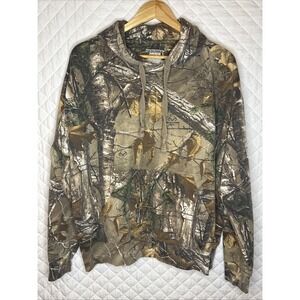 Outdoors Hunter's Realtree Camo Men's XL Pullover Hoodie Kangaroo Pocket